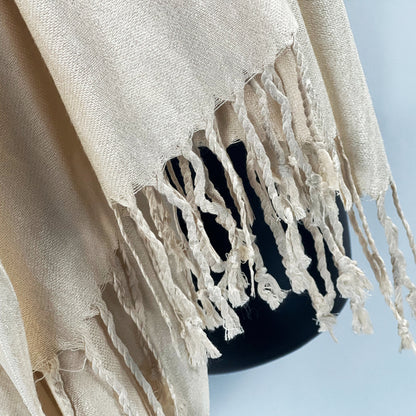 Beige Shawl, Soft Wrap, Pashmina, Cashmere Feel, Elegant Scarf, Chic Pashmina, Neutral Shawl, Cozy Wrap, Luxe Scarf, Classic Shawl, Warm Pashmina, Versatile Wrap, Light Scarf