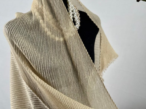 pleated scarf