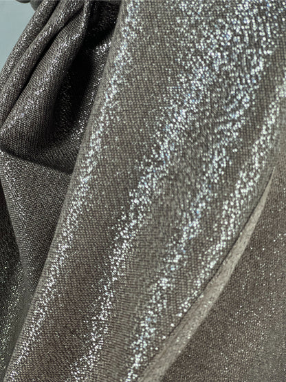 Silver Shawl, Khaki Pashmina, Metallic Wrap, Glitter Scarf, Soft Shawl, Chic Wrap, Luxe Pashmina, Sparkle Shawl, Elegant Wrap, Dressy Scarf, Shiny Shawl, Trendy Pashmina, Light Scarf