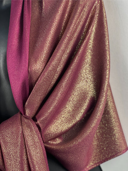 Maroon Pashmina, Silver Sheen, Luxe Wrap, Soft Scarf, Year-Round, Elegant Gift, Metallic Glow, Fashion Shawl, Versatile Chic, Sophisticated, Evening Wear, Day Accessory, All-Season