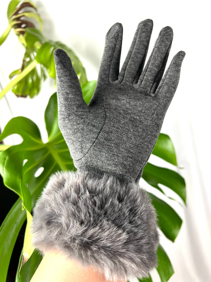 Gloves, Fur Cuff Gloves, Mitts, Artisan Gloves, Texting Gloves, Crafted Handwear, Chic Red Gloves, Faux Fur Gloves, Vibrant Gloves, Cozy Handwear, Stylish Gloves, Winter Gloves, Elegant Mittens