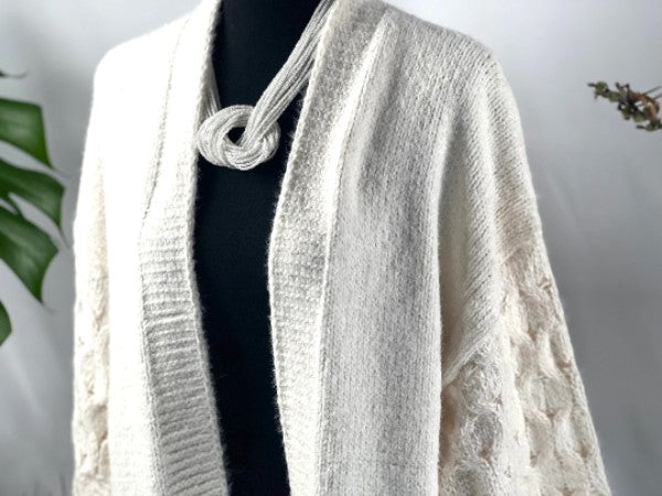 white long cardigan