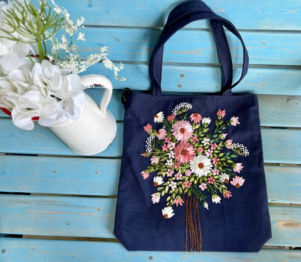 embroidered tote